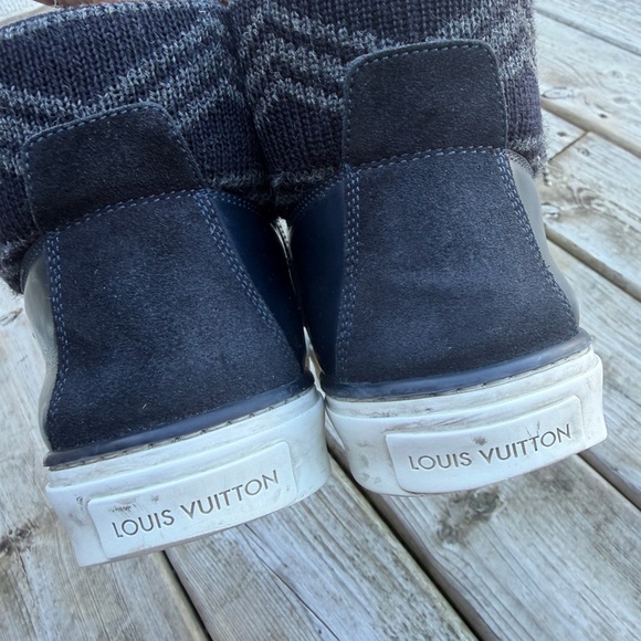 Louis Vuitton breaking away high top leather wool  boots US8 UK7 - Picture 13 of 16